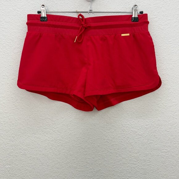 Cleo Harper Dash Red Quick Dry Stretch Lined Running Shorts Womens size Small - Picture 1 of 10